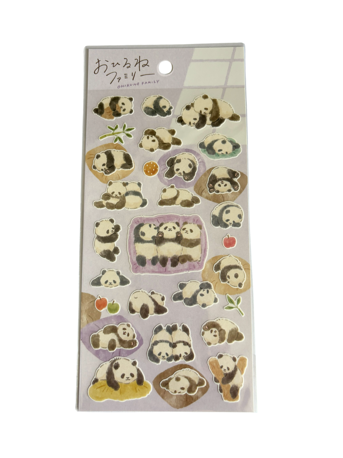 Ohirune Family - Panda Sticker Sheet