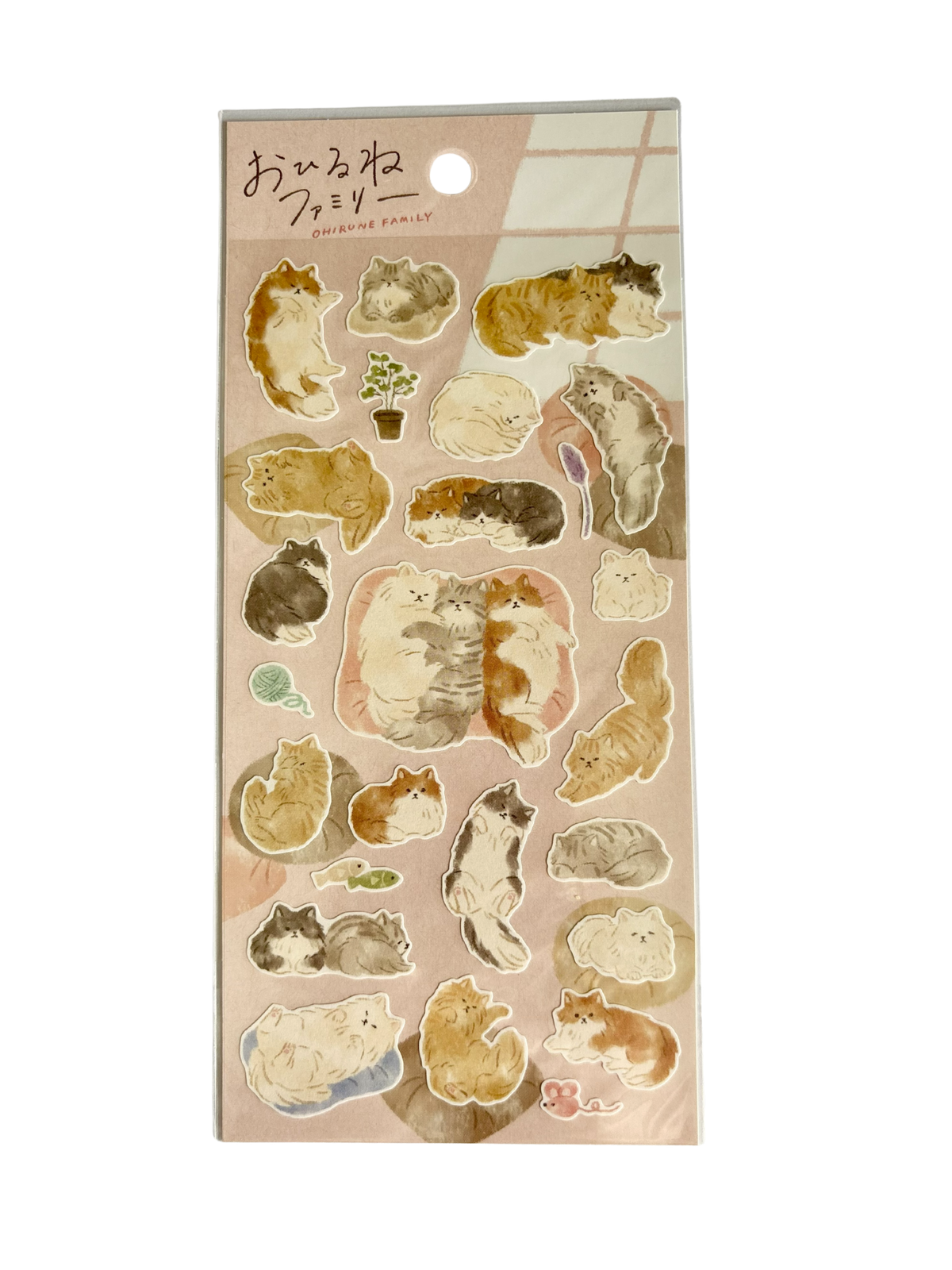 Ohirune Family - Cats Sticker Sheet